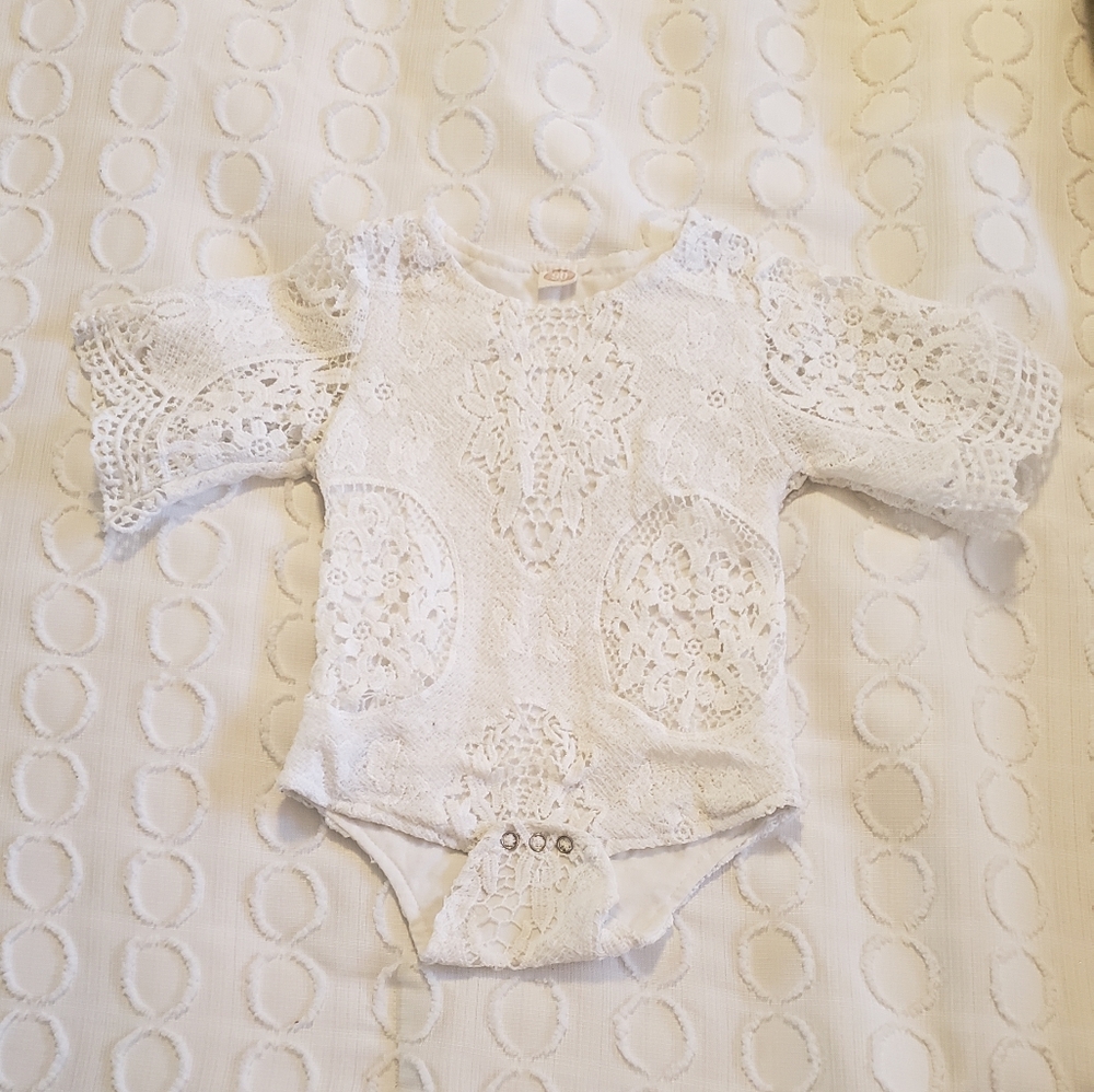 Baby lace onesie